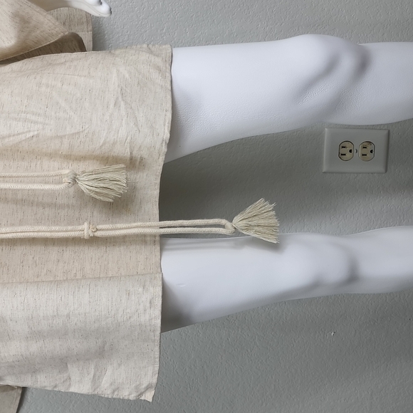 Anthropology Above Mediocre Taste Boho Linen Coastal Cowgirl Dress Size S - Picture 10 of 12